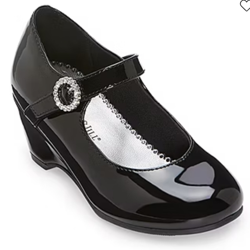 Chic Black Patent Mary Jane Dress Shoes